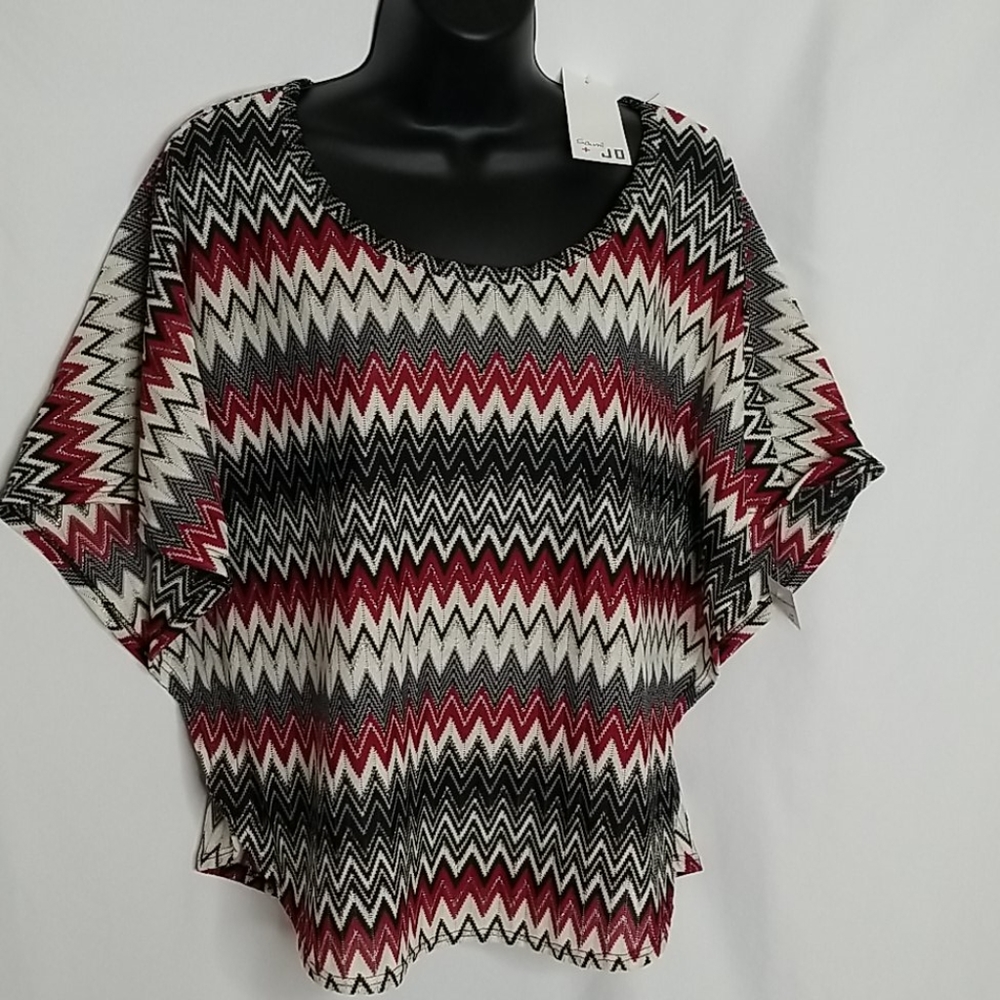 NWT Sami & Jo batwing thin sweater Chevron knit